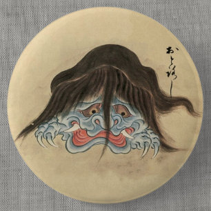 Bóton Redondo 5.08cm Vintage Yokai Otoroshi (Sawaki Scroll)