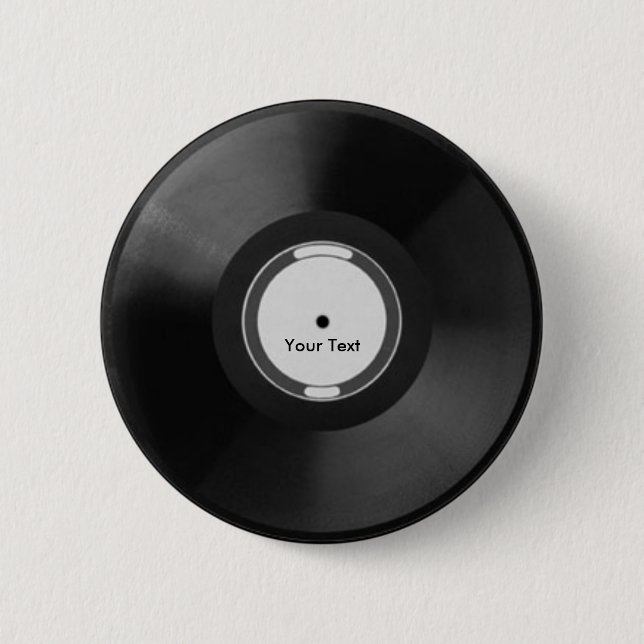 Bóton Redondo 5.08cm Vinyl.Record (Frente)