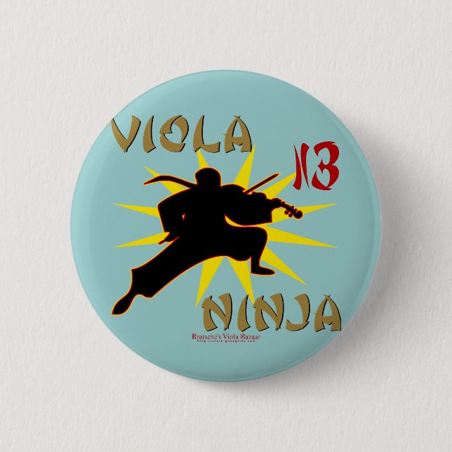 Bóton Redondo 5.08cm Viola Ninja (Frente)