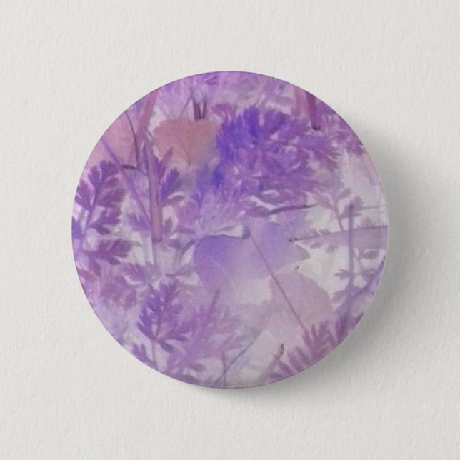 Bóton Redondo 5.08cm Violeta Floral (Frente)