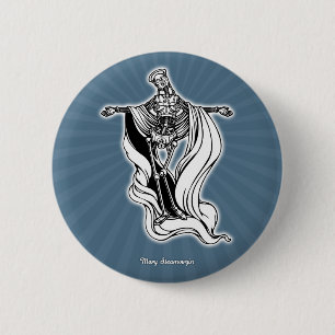 Bóton Redondo 5.08cm Virgin do vapor de Mary