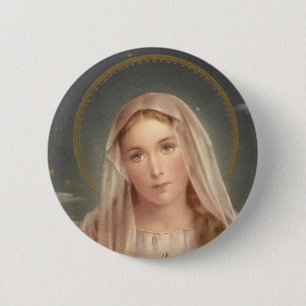 BÓTON REDONDO 5.08CM VIRGIN MARY