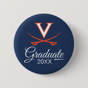 Bóton Redondo 5.08cm Virginia Cavaliers Graduação