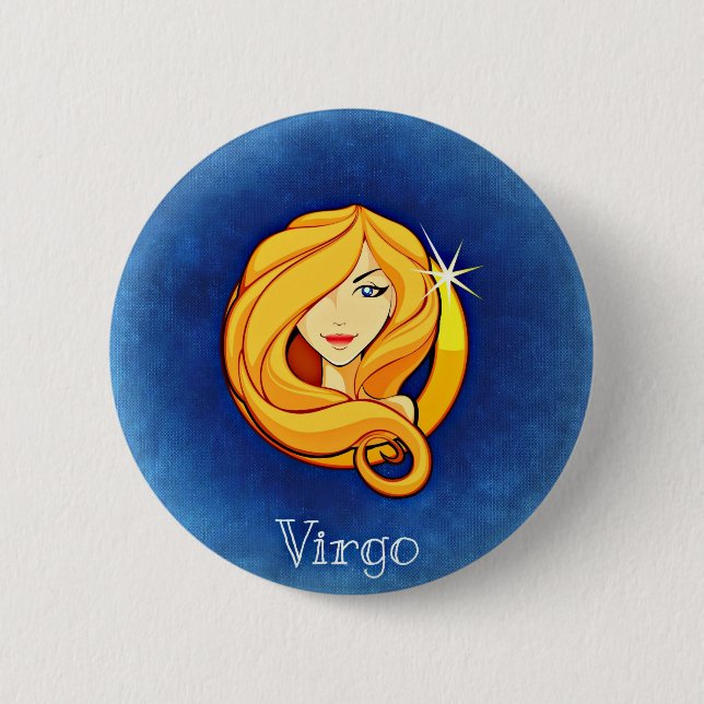 Bóton Redondo 5.08cm Virgo, Vergina (Frente)