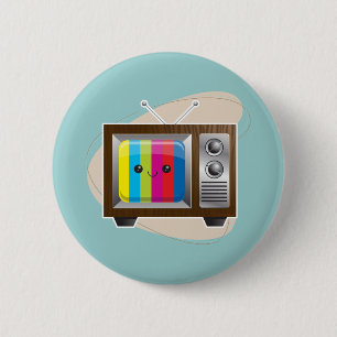 Bóton Redondo 5.08cm Visão retro