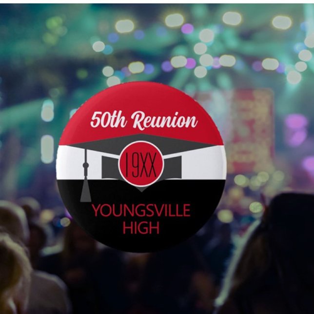 Bóton Redondo 5.08cm Vista! Botão de reunião de classe personalizada (Criador carregado)