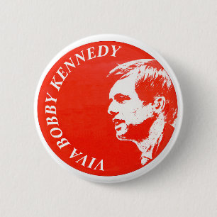 Bóton Redondo 5.08cm Viva Bobby Kennedy