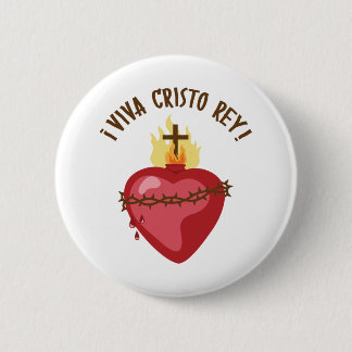 Bóton Redondo 5.08cm Viva Cristo Rey