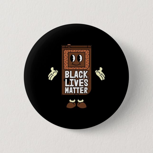 Bóton Redondo 5.08cm Vive Problem Vídeo-game Black History Game (Frente)