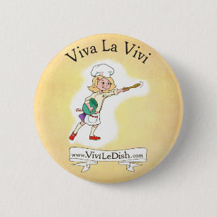 Bóton Redondo 5.08cm Vivi Pin do La Vivi de LeDish™ Viva