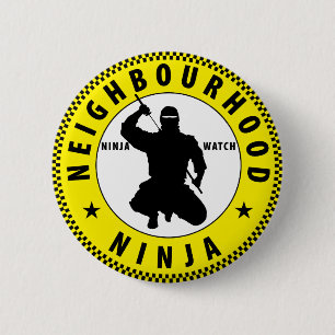 Bóton Redondo 5.08cm vizinhança Ninja