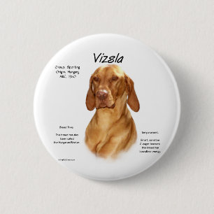 Bóton Redondo 5.08cm Vizsla History Design