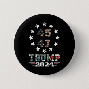 Bóton Redondo 5.08cm Você Errou Duas Vezes Western Trump Cowboy Trump 2