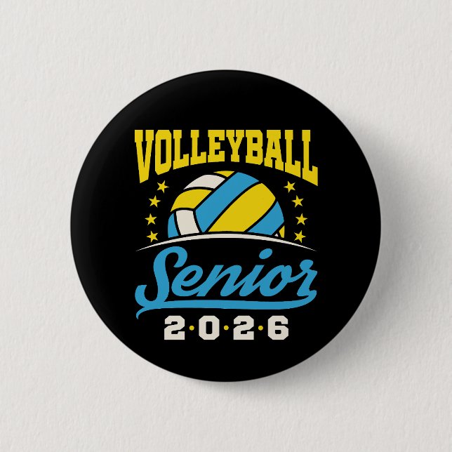 Bóton Redondo 5.08cm Volei Sênior 2026 (Frente)