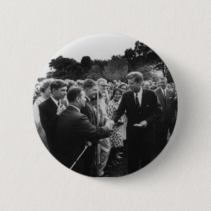 Bóton Redondo 5.08cm Voluntários do corpo de paz do presidente Kennedy