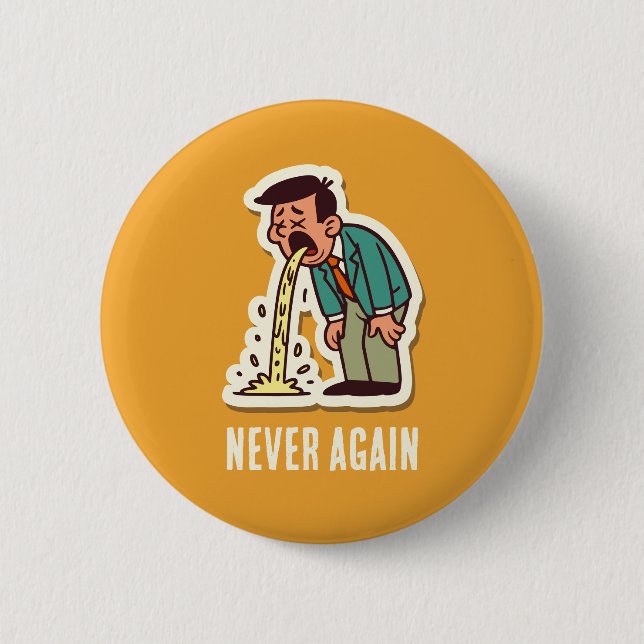 Bóton Redondo 5.08cm Vômito (Frente)