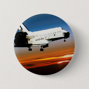 BÓTON REDONDO 5.08CM VÔO DO VAIVÉM ESPACIAL DA NASA NA PRAIA DO CACAU