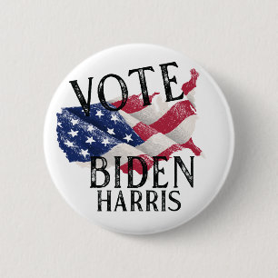 Bóton Redondo 5.08cm VOTAÇÃO Biden Harris 2020