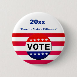 Bóton Redondo 5.08cm Votação - Campanha - Poder