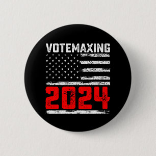 Bóton Redondo 5.08cm VotaçãoMaxing 2024 Trump Eleição Presidencial