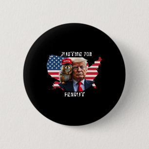 Bóton Redondo 5.08cm Votar Trump No Peanut, Esquilo 4