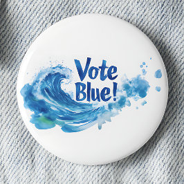 Bóton Redondo 5.08cm Vote Azul