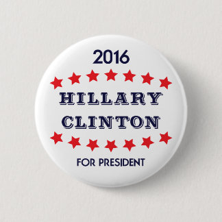 Bóton Redondo 5.08cm Vote Hillary Clinton para o botão Presidente 2016