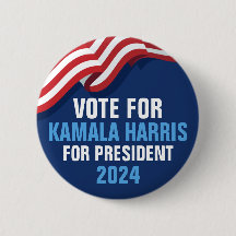 Vote Kamala Harris para o Presidente 2024 Blue