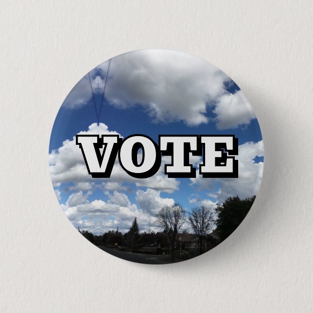 Bóton Redondo 5.08cm VOTE (Você Pode Mudar a Palavra) (Frente)