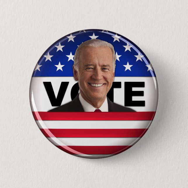 Bóton Redondo 5.08cm Voto Biden - botão (Frente)