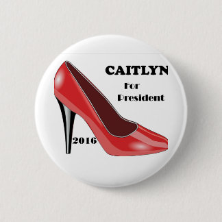 Bóton Redondo 5.08cm Voto CAITLYN para o presidente!