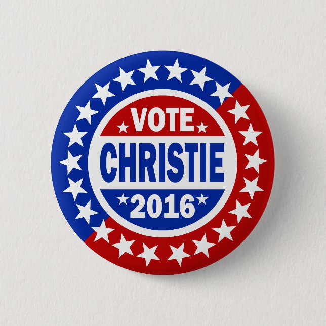 Bóton Redondo 5.08cm Voto Christie 2016 (Frente)