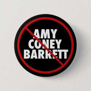 Bóton Redondo 5.08cm Voto Não Amy Coney Barrett para o Supremo Tribuna