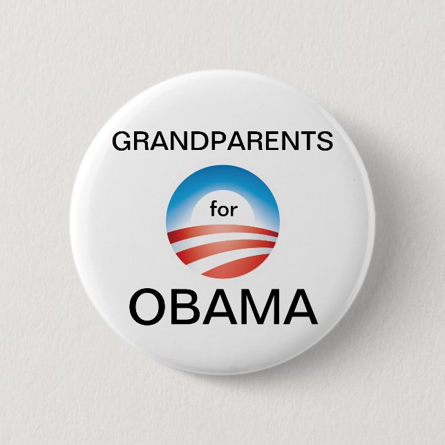 Bóton Redondo 5.08cm Voto Obama das avós (Frente)
