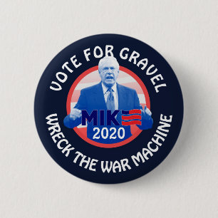 Bóton Redondo 5.08cm Voto para Mike Gravel 2020
