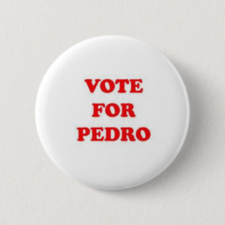 Bóton Redondo 5.08cm voto para Pedro