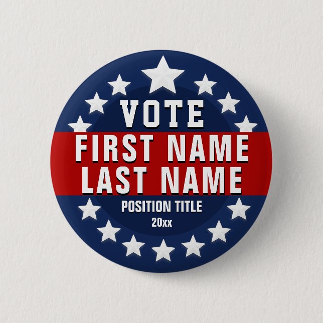 Bóton Redondo 5.08cm Voto Personalizado  (Frente)
