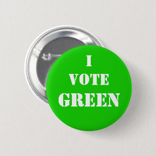 Bóton Redondo 5.08cm Voto VERDE! Votos para o Planeta