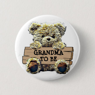 Bóton Redondo 5.08cm Vovó para ser o botão Chá de fraldas