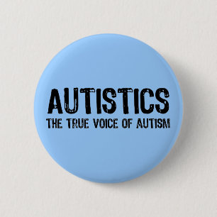 Bóton Redondo 5.08cm Voz de botões do autismo
