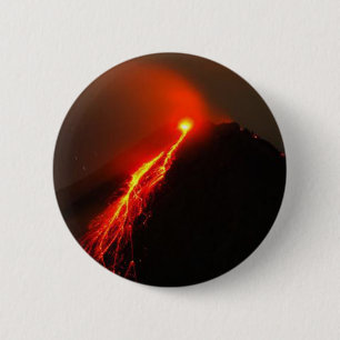 Bóton Redondo 5.08cm VULCÃO de ARENAL, Costa Rica