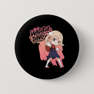 Bóton Redondo 5.08cm Wadada Dang Shigure Ui Loli Dance Dance Anime Gi