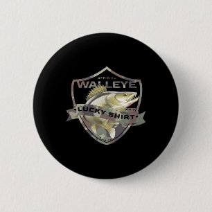 Bóton Redondo 5.08cm Walleye Lucky Camisa Acessórios Engraçados Para Wa