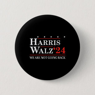 Bóton Redondo 5.08cm Waltz Não Vamos Voltar Para Kamala Harris 2024 2