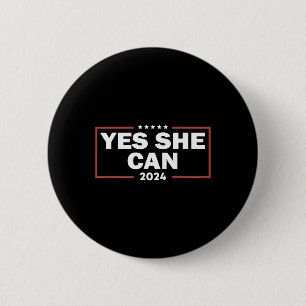 Bóton Redondo 5.08cm Waltz Sim Ela Pode Votar Kamala Harris Nas Eleiçõe