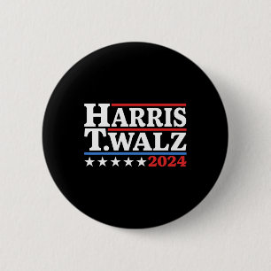 Bóton Redondo 5.08cm Walz Eleição 2024 Kamala Harris Tim Waltz 2024 21