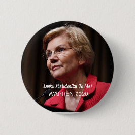 Bóton Redondo 5.08cm Warren 2020 - Olha presidencial a mim