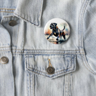 Bóton Redondo 5.08cm Watercolor Cane Corso dog