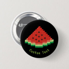 Bóton Redondo 5.08cm Watermelon Pixel Art