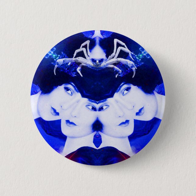 Bóton Redondo 5.08cm Web Aranhas (Frente)